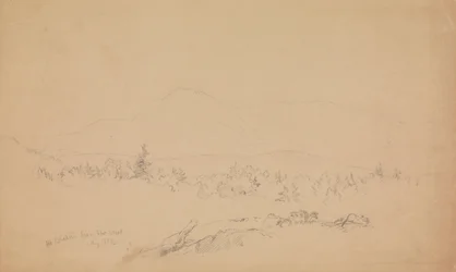 Mount Katahdin aus dem Westen (Blick nach Westen in Richtung Berg Katahdin)